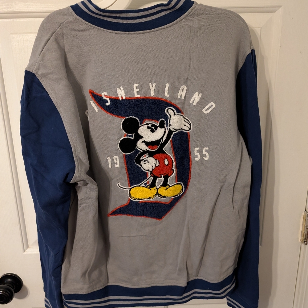 Vtg Walt Disney World Varsity Bomber Letterman Patch Jacket Mickey Adult Sz M